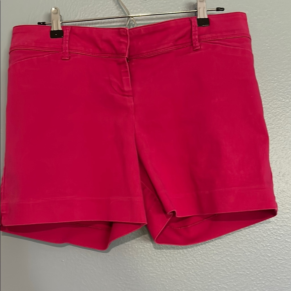 The Limited Pink Bermuda Shorts Tailored Mid-Length